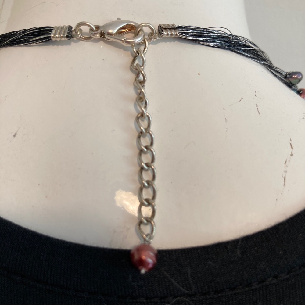 "Night River” by Novica Floating Pearl Statement Necklace (19”) - Picture 3 of 5